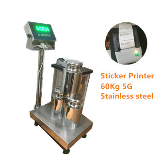 WF3040-6005 60Kg/5g Electronic STAINLESS STEEL Weight platform scale 30*40CM Bench Scale with SS indicator 220VAC